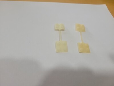 Lego Vintage 2x2 Semi Translucent Connectors (2)