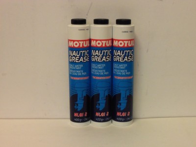 21,25 /kg Motul Nautic Grease 3 x 400 gr Kartusche Spezial Fett wasserbeständig