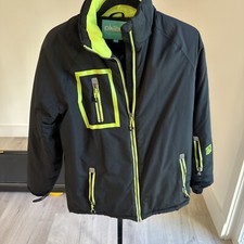 Phibee Boys Black And Green Ski Jacket
