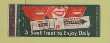 Matchbook Cover - Wrigley's Spearmint Gum WEAR Full Length