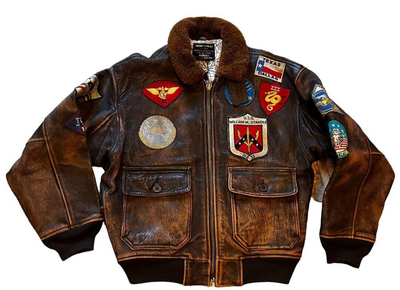 激渋 90s G-1 leather flight bomber jacket Vintage 90s G-1 Leather Flight Jacket