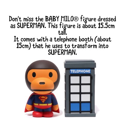 DC BATMAN & SUPERMAN x BABY MILO® VCD A BATHING APE | eBay