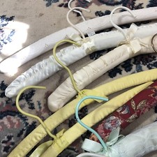 13 padded boudoir lingerie hangers vintage