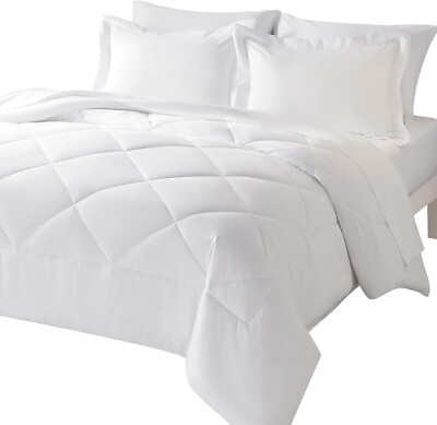 CozyLux Queen Bed in a Bag 7-Pieces