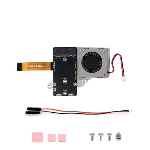 High Efficiency PCIe to M.2 Board Cooling Systems for 5 Users