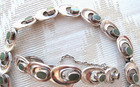 MIGUEL MELENDEZ GRREN STONE/STERLING MODERNIST PARURE, Vintage Taxco — photo 6