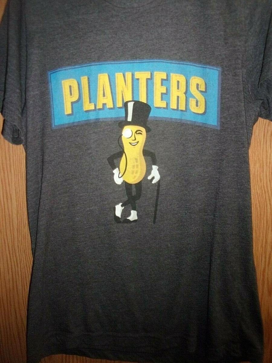 PLANTERS PEANUTS gray M t shirt | eBay