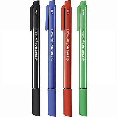 Fineliner - STABILO pointMax - Assorted Pack Sizes - Assorted Colours