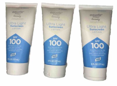 Equate Spf 100 Beauty Ultra Light Sunscreen Lotion 6 oz Compares To Neutrogena