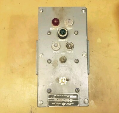 US Navy Radar SA 234 U Rotary Switch Watson Elevator Bureau Of Ships 115V 3 ϕ AC