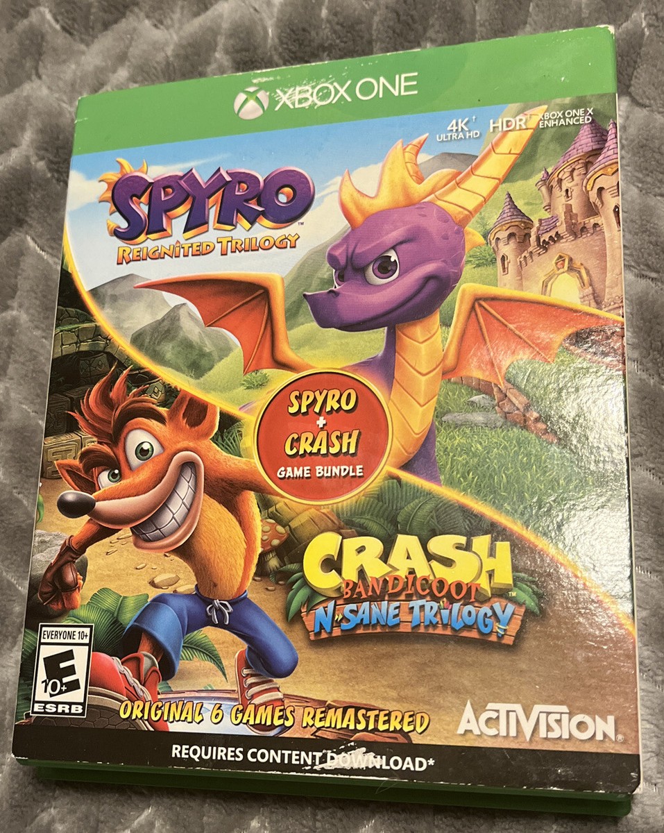 Xbox One Game Bundle: Spyro Reignited Trilogy Crash Bandicoot