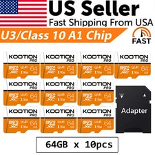 5/10/20 PCS 64GB Micro SD Card Class 10 Memory Card TF Flash Cards for Camera