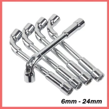 6mm-24mm Metric L Shaped Angled Open Hex 6 point Doubleend Spanner Socket Wrench