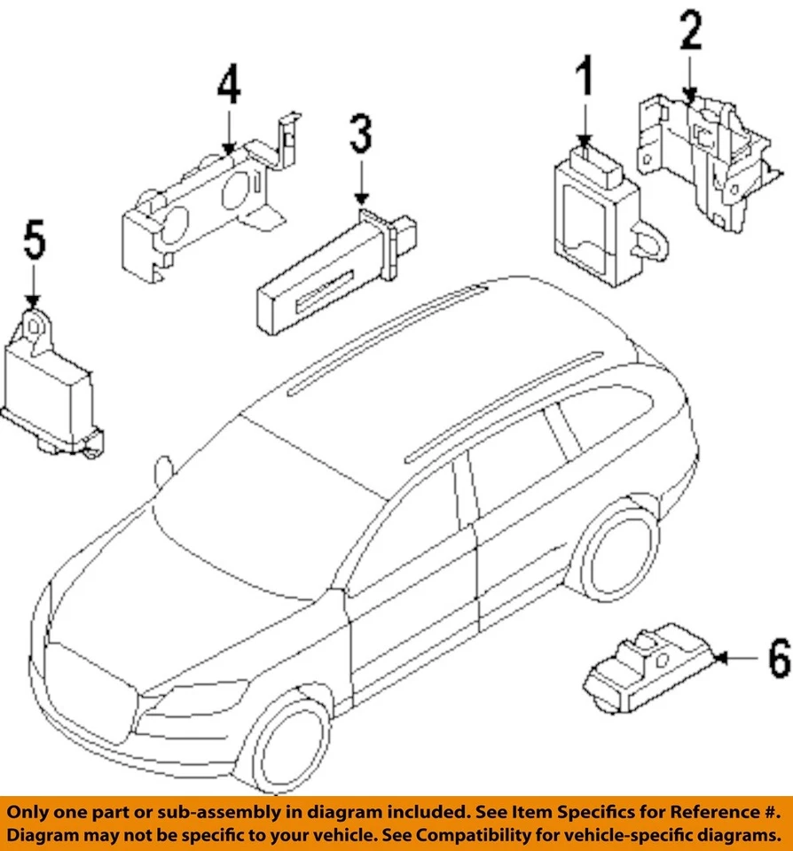 Used Tire Pressure Monitoring System (TPMS) Control Mod fits: 2006 Audi A6 Suspe - Image 3 of 4