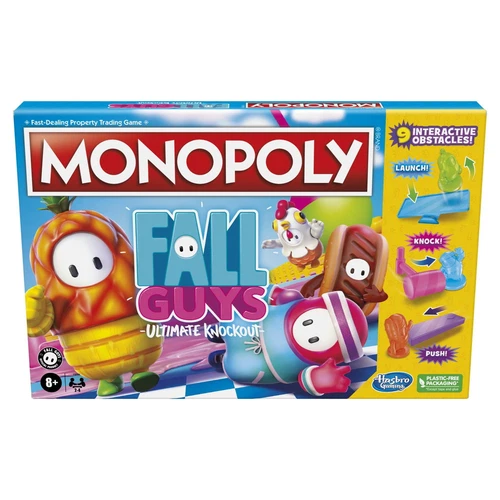 Monopoly Fall Guys Ultimate Knockout Edition Board Game Players Ages 8 and Up