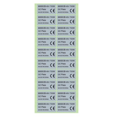 20 Sticker Set für BAFANG 36V 250W/48V 750W01/BBSHD E Bike Fahrrad