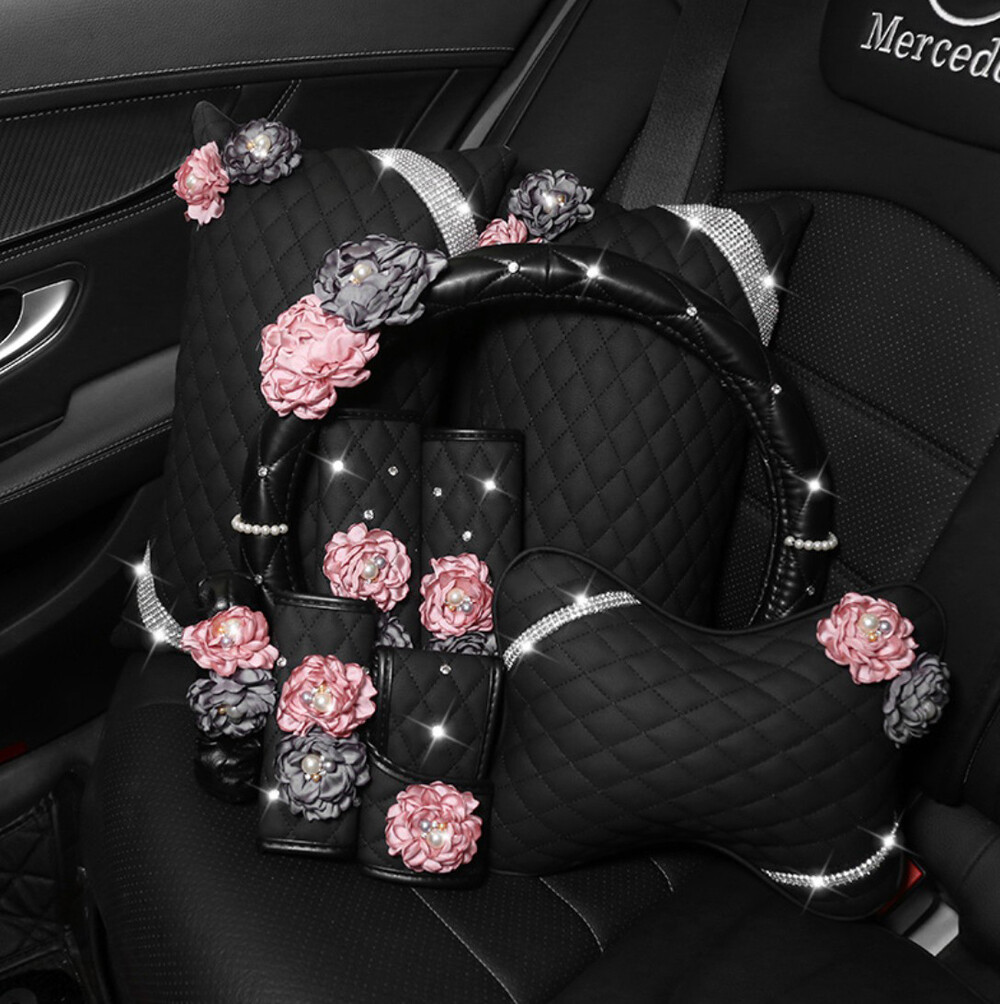 Bling Crystal Rhinestone Diamond Car Accessories Universal Interior