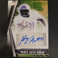 2022 SAGE Low Series - Autographs Black #A-PAO Percy Agyei-Obese (AU, RC)