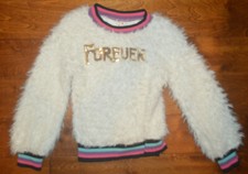 Girl's Belle Du Jour Forever Fuzzy Long Sleeve Pullover Sweater Top Sz Small