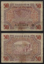 [20096] - Rhineland-Palatinate: 50 Pfennig, 15.10.1947, Ros. 213 (= EUR 90.00), Bra
