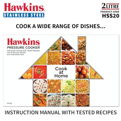 Hawkins B25 Pressure Cooker 2 Litre Silver - Picture 11 of 12