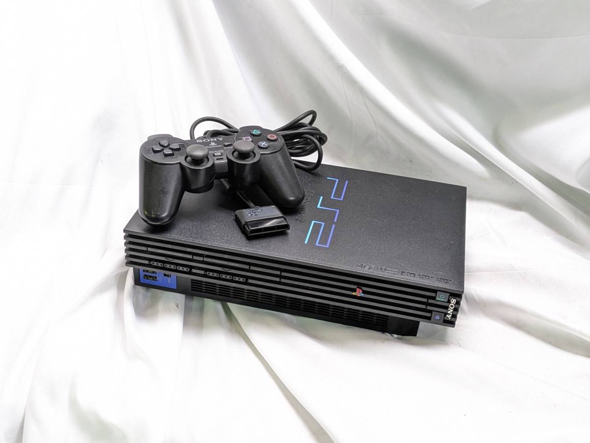 Sony PlayStation2 PS2 Black SCPH-39000 Console & Controller NTSC-J