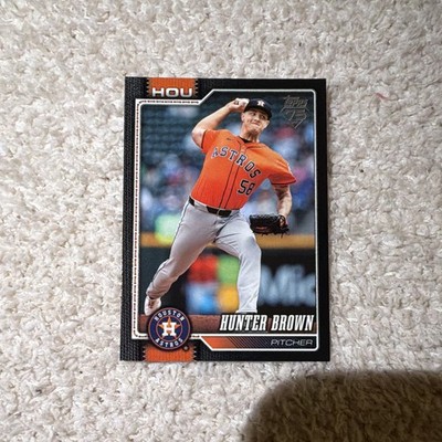 2026 Topps Series 1 Hunter Brown Black Parallel 28/75 Houston Astros