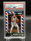 2018 Panini Prizm Basketball Prizms Red White Blue Al Horford #128 PSA 9