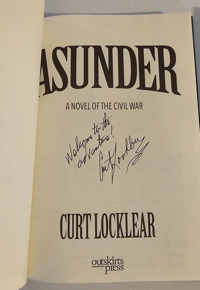 Asunder Book Saga 3 book set By Curt Locklear , Books signed by the author.  - Image 3 of 4