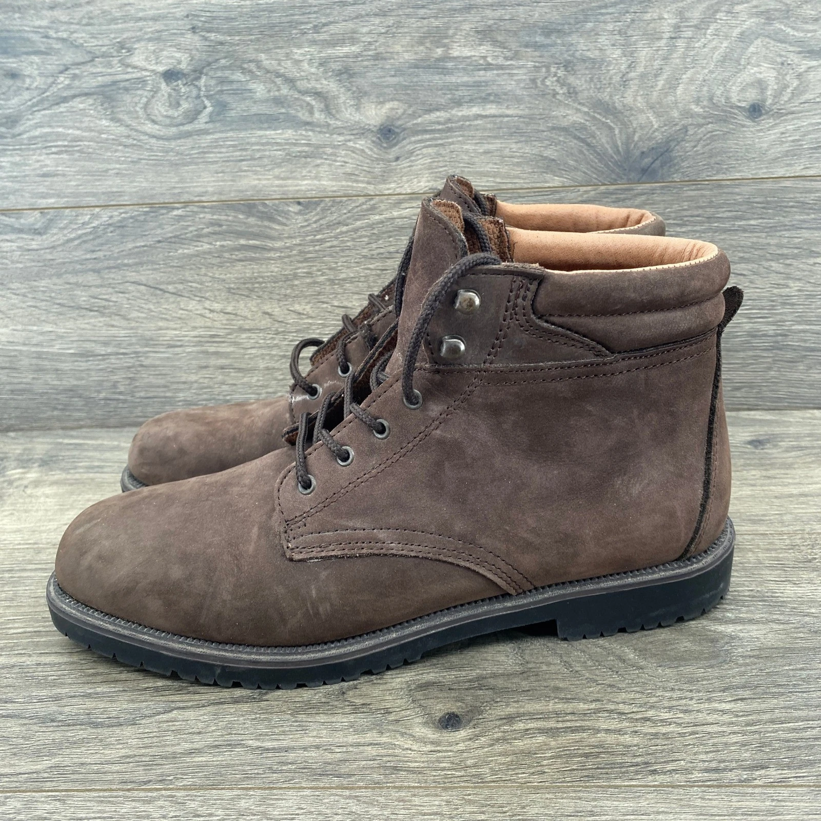 Claybrooke Outdoors Summit Hiking Boots Mens 9.5 Brown Leather Lug Sole