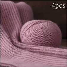 Kaschmir Wolle Strickgarn 200g 95% Kaschmir 5% Anti-Pilling zum Stricken rosa