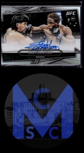 Gautier Ateba [Gold Refractor] #BAV-AG 2026 Topps Chrome UFC Autograph card