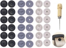 Seat Belt Button Buckle Clip Stop - Universal Fit Stopper Kit Black Beige G