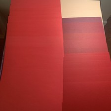 8.5 X 11 Scrapbook Paper Mixed Lot 50 Pages Red Shades
