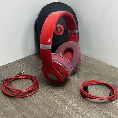 Beats Dre Studio Headband Wireless Headphones Red BLUETOOTH