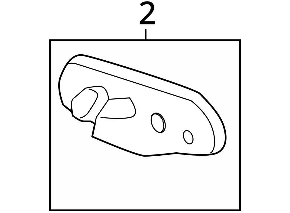 1996 - 2005 年 GMC Safari 内部后视镜 Oem MVXTN — 第 3/3 张图片