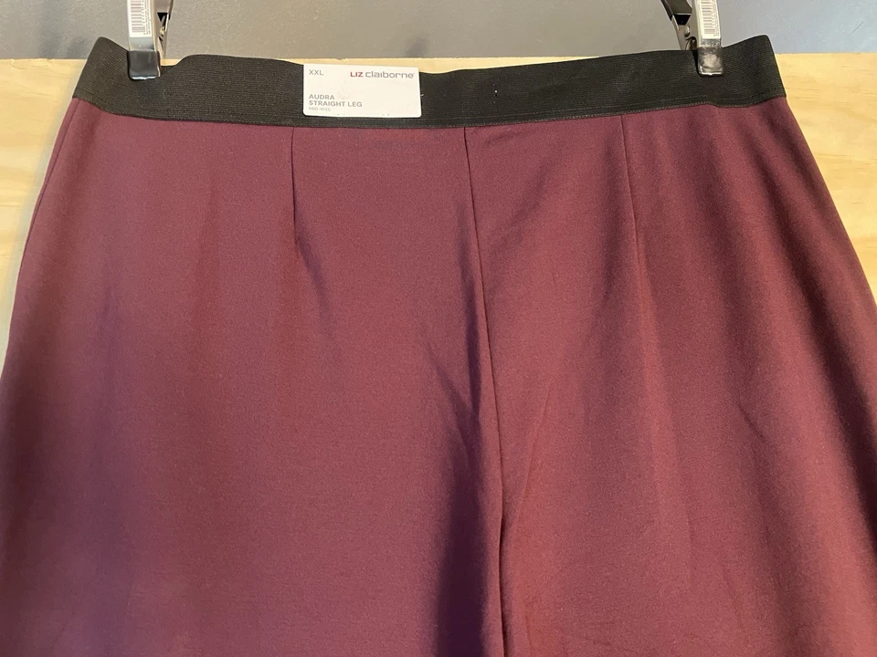 NWT Liz Claiborne Audra Trouser Dress Pants Woman’s Mid-rise Straight Leg Sz XXL - Image 2 of 4