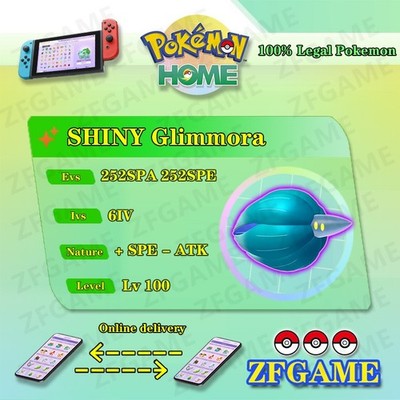  6IV SHINY Glimmora + EVS  POKEMON HOME Champions Online delivery 