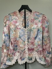 Vintage Nah Nah Collections by Jonathan Tait Women s Floral Blazer Size 6P
