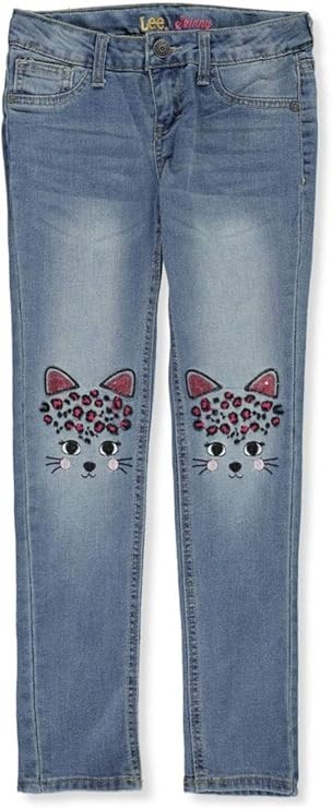 NWT Lee Big Girls Mid Rise Skinny Fit Jean, SZ 10 , Blue