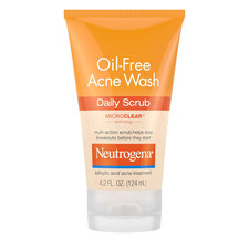 Neutrogena Oil-Free Acne Face Wash with 2 Salicylic Acid, Daily Exfoliating Scr