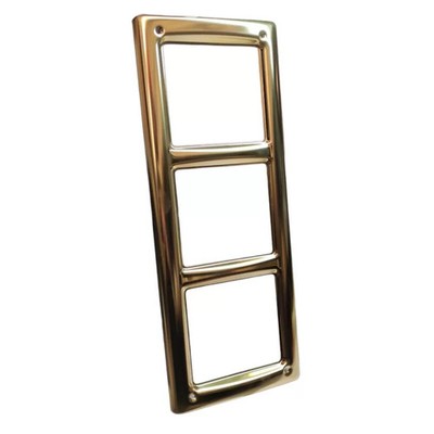 Urmet 1155//86 Brass Color PVC Frame for 3 Modules K-Steel Frame