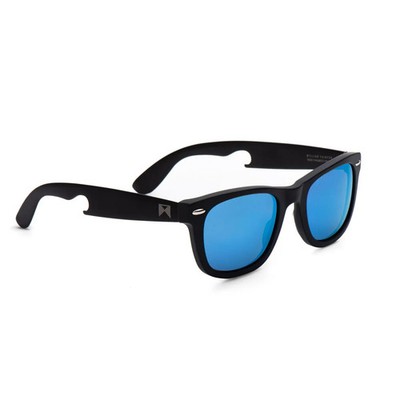 William Painter - The Hook Sunglasses - Black Frame/Blue Lens