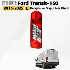 Halogen Tail Light For 2015-2025 Ford Transit-150 With Bulb Driver Left Side