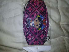 Hello Kitty Pink/Black Fabric Eyemask Adjustable Girls One Size Halloween