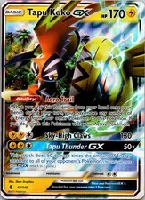 Tapu Koko GX 47/145 SM - Guardians Rising Holofoil MP