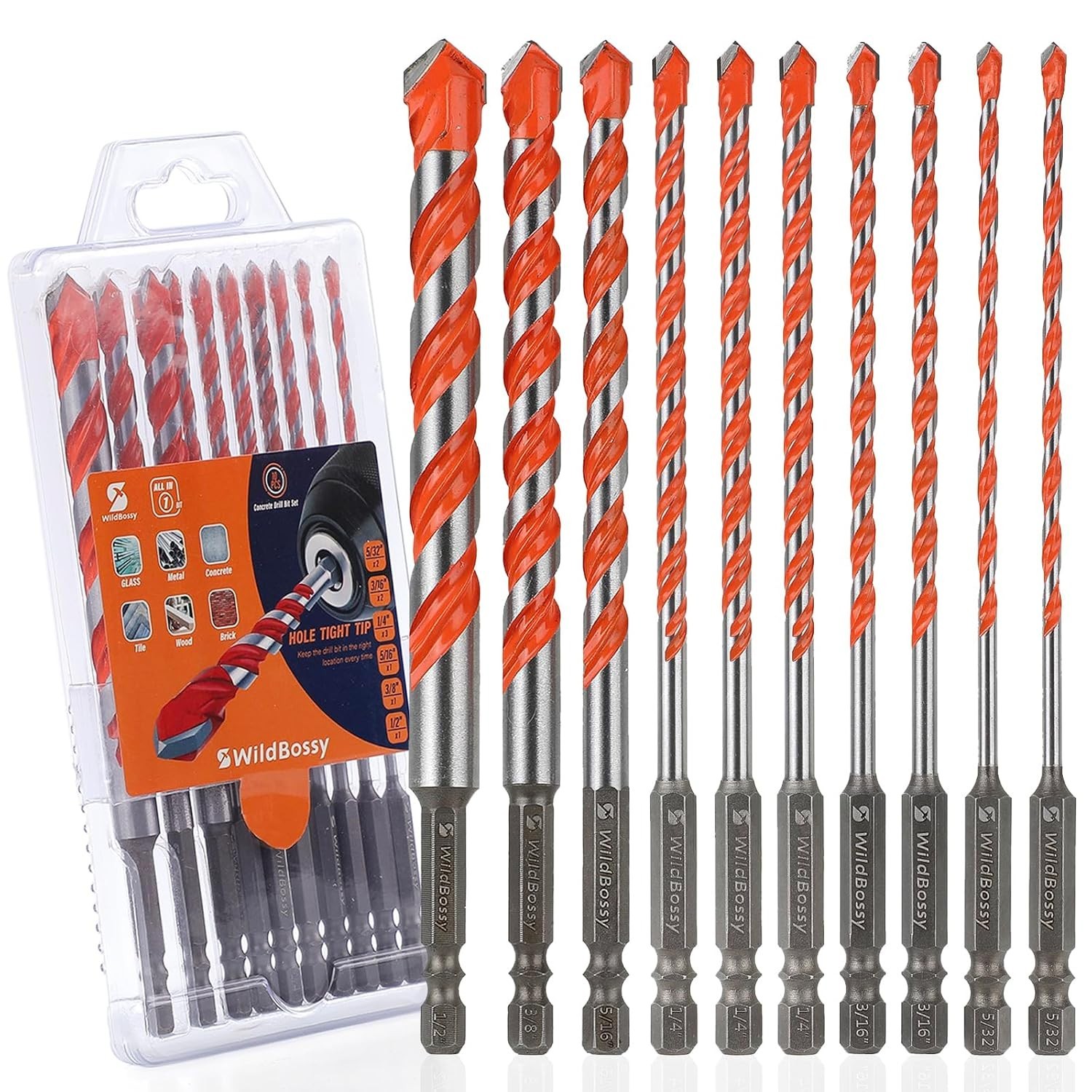 Brocas Para Concreto Set Para Perforar Cemento ladrillos Azulejo Ceramica Vidrio