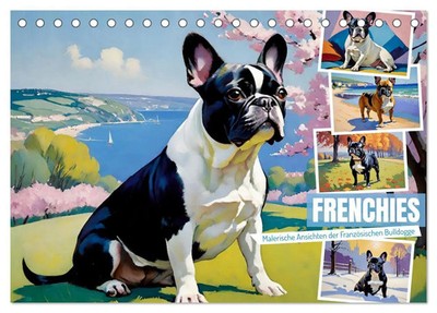 Frenchies (Tischkalender 2026 DIN A5 quer), CALVENDO Monatskalender Lehmann 2026