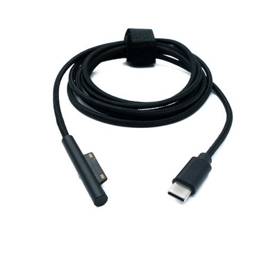 SYSTEM-S USB 3.1 Kabel 150 cm Ladekabel für Microsoft Surface geflochten in
