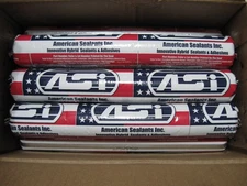 12 Pack- ASI-55 Industrial & Construction Sealant / Adhesive Sausage- Black 20oz